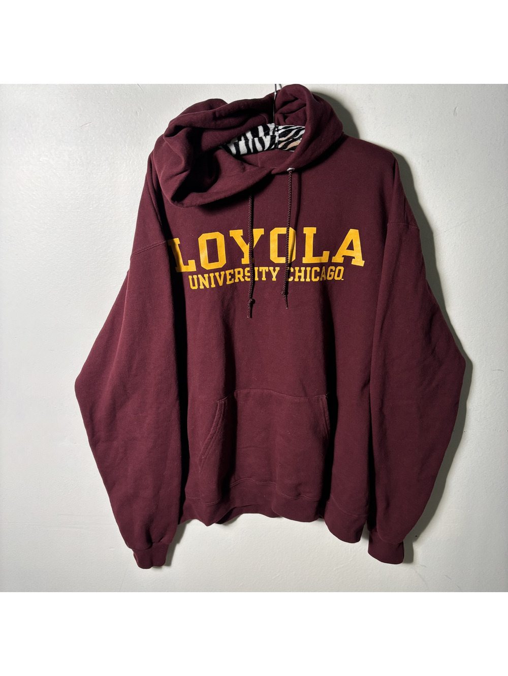 Champion Loyola University Chicago Hoodie Large Maroon NCAA Y2K